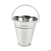 Large Galvanized Buckets - 12 Pieces