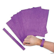 Purple Self Adhesive Wrist Tckts - 100 Pieces