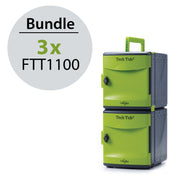 Bundle 2: Includes three Tech Tub2 that hold ten devices each