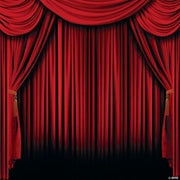 Red Curtain Backrop Banner - 1 Piece