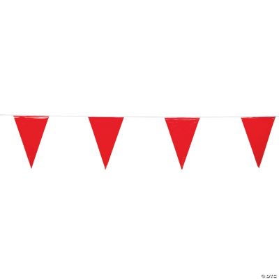 Red Pennant Banner - 1 Piece