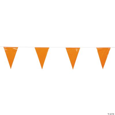 Orange Pennant Banner - 1 Piece