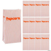 Popcorn Paper Bags - 12 Pieces
