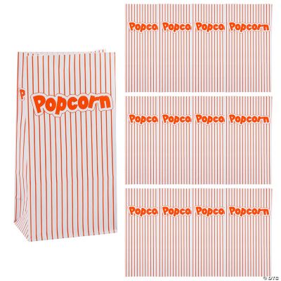 Popcorn Paper Bags - 12 Pieces