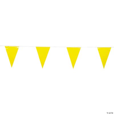 Yellow Pennant Banner - 1 Piece