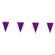 Purple Pennant Banner - 1 Piece