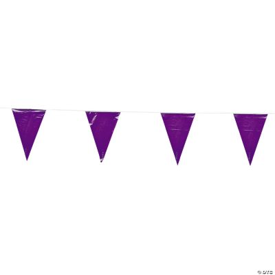 Purple Pennant Banner - 1 Piece
