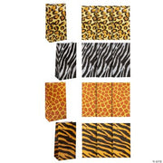 Animal Print Paper Bags - 12 Pieces