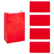 Mini Red Paper Treat Bags - 24 Pieces