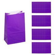Mini Purple Paper Treat Bags - 24 Pieces