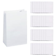 Mini White Paper Treat Bags - 24 Pieces