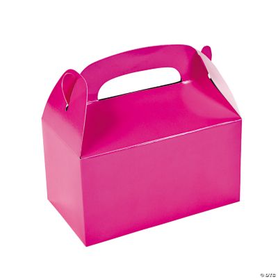 Hot Pink Treat Boxes - 12 Pieces