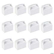 White Treat Boxes - 12 Pieces