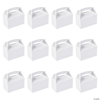 White Treat Boxes - 12 Pieces