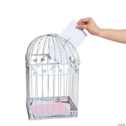 White Birdcage Cardholder - 1 Piece