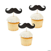 Mustache Paper Picks - 25 Pieces