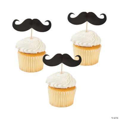 Mustache Paper Picks - 25 Pieces