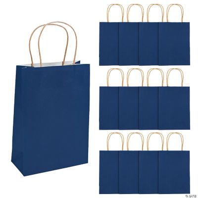 Med Navy Craft Bags - 12 Pieces