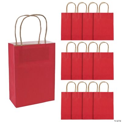 Med Red Craft Bags - 12 Pieces