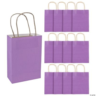 Med Purple Craft Bags - 12 Pieces