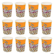 Popcorn Paper Cup - 12 Pieces