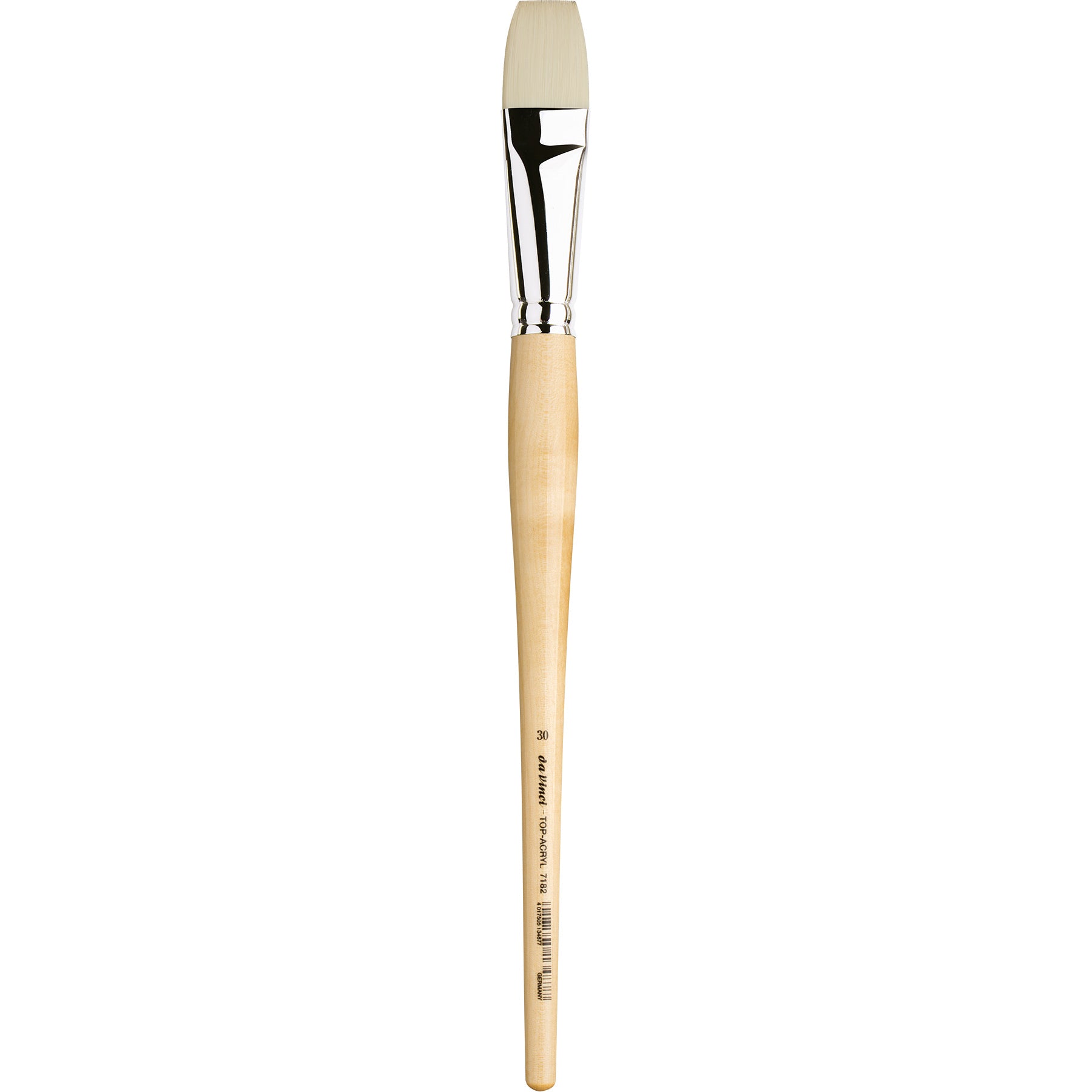 TOP-ACRYL Bright White Brush, Synthetic, Acrylic & Oil, Flat, Series 7182, Size 30