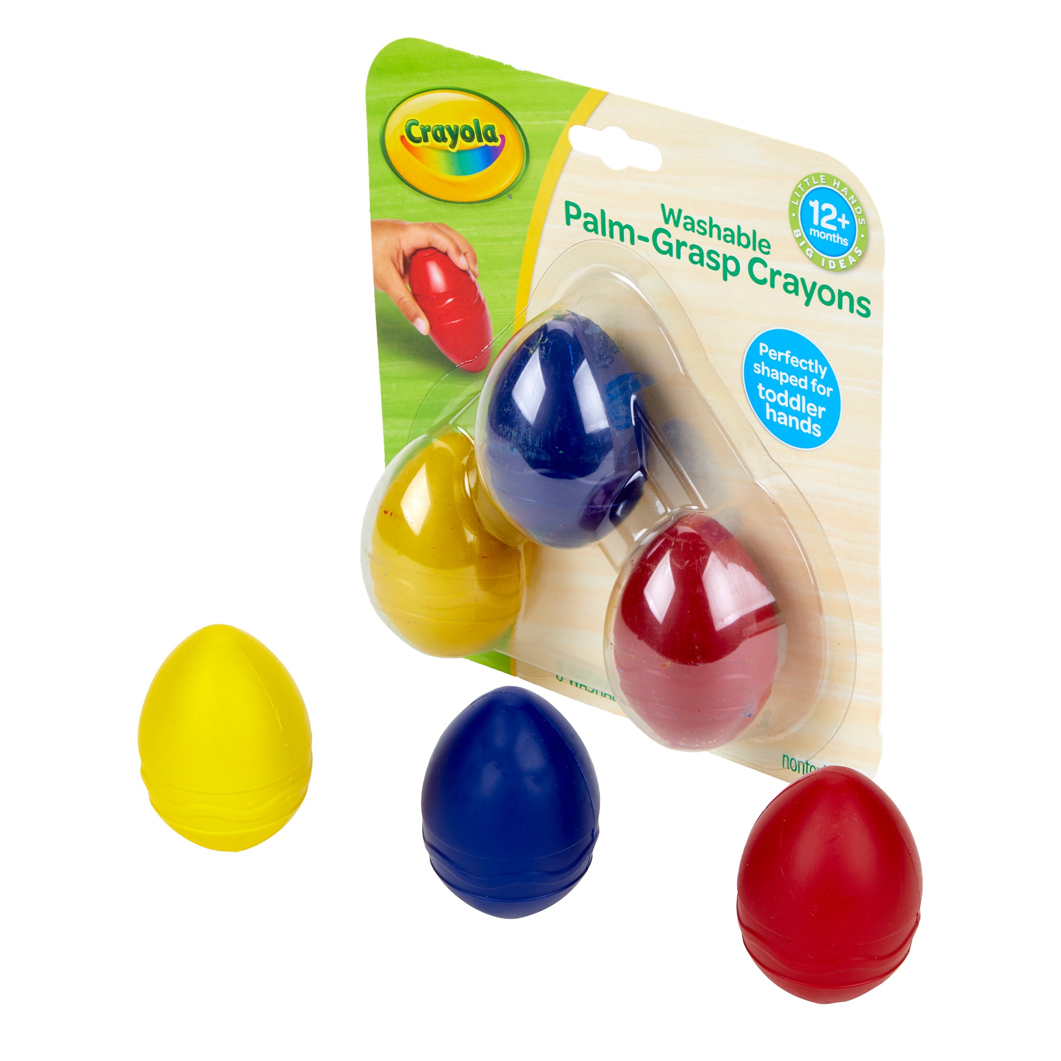 My First Crayola® Washable Palm-Grasp Crayons, Pack of 3