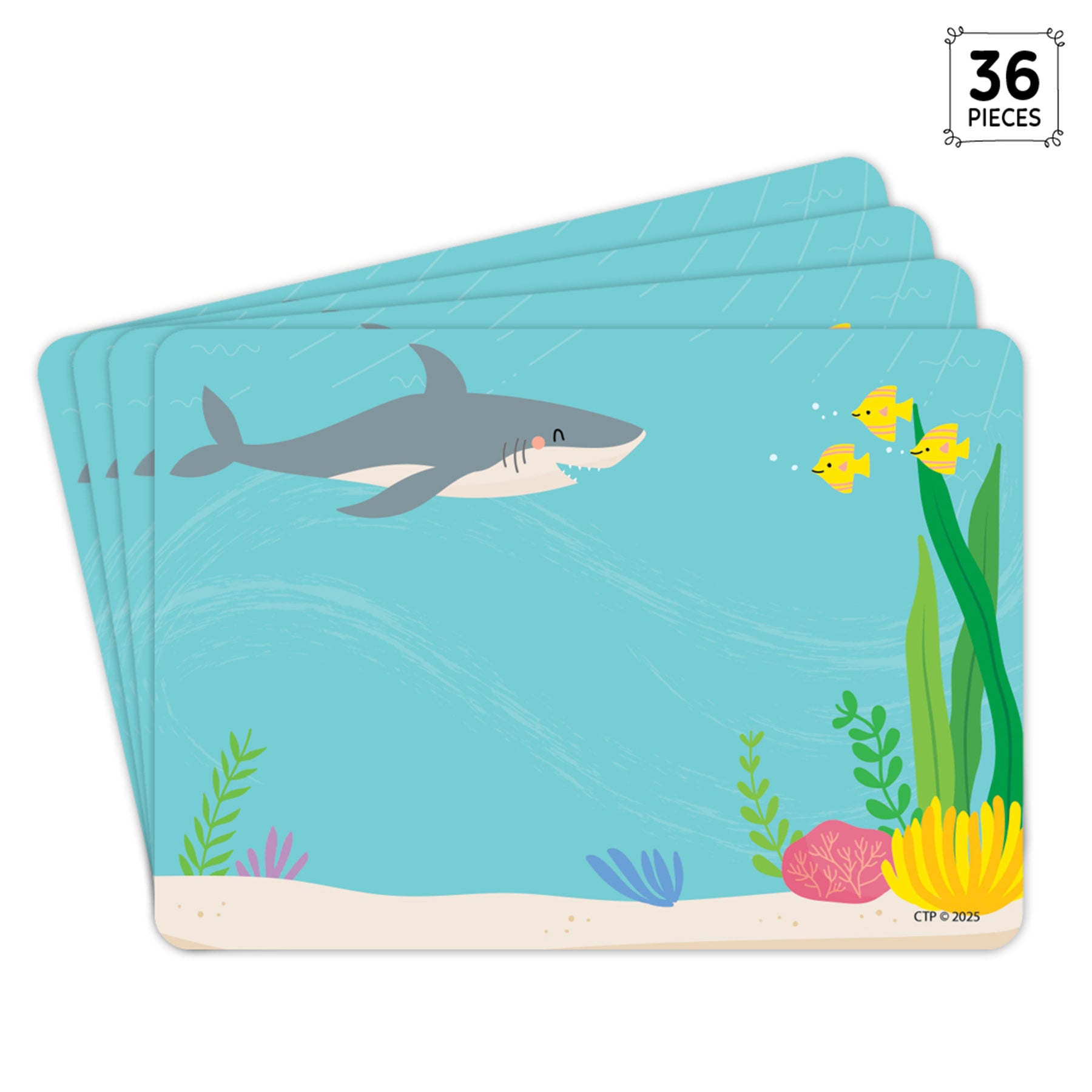 Sea Friends Labels, Pack of 36