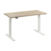Bush Business Furniture Move 60 Series 48W x 24D Electric Height Adjustable Standing Desk in Natural Elm with White Base - 47.6" Width x 23.62" Depth x 27.44" Height