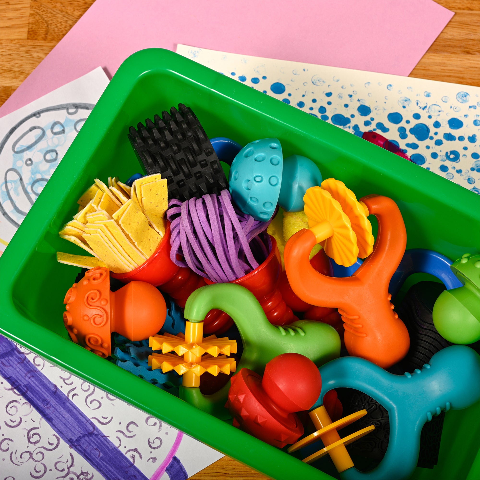 Squish 'N' Roll Paint & Dough Tools, Set of 15