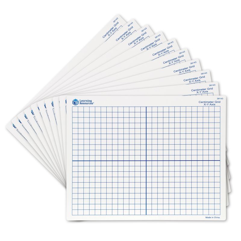 Double-Sided (X, Y Axis) Dry-Erase Mats (Set/10)