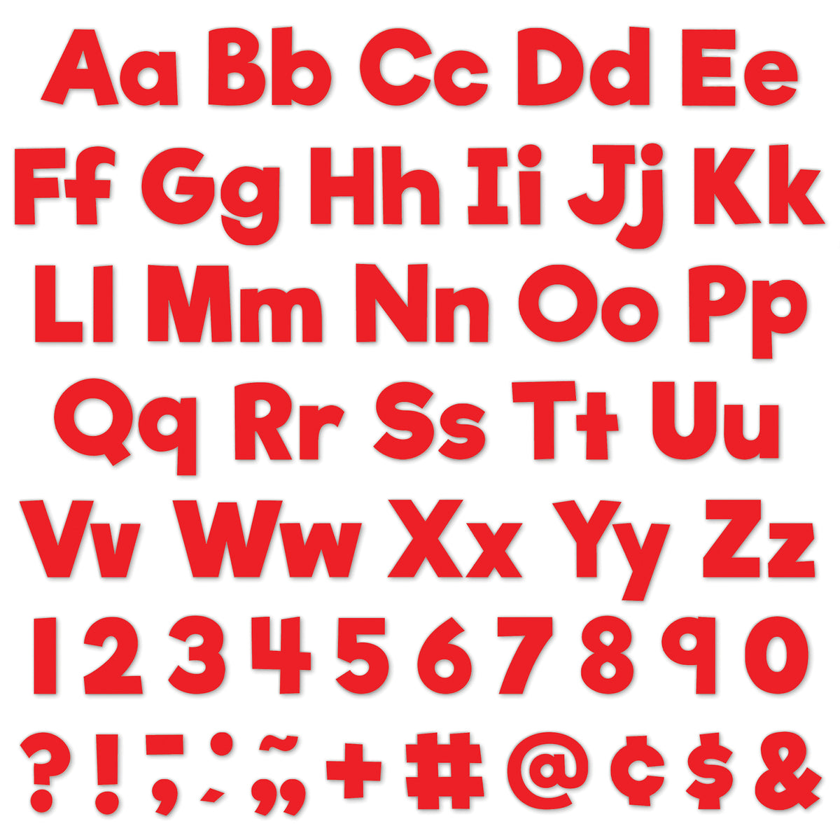 RED 4 EVERYDAY LETTERS COMBO PACK