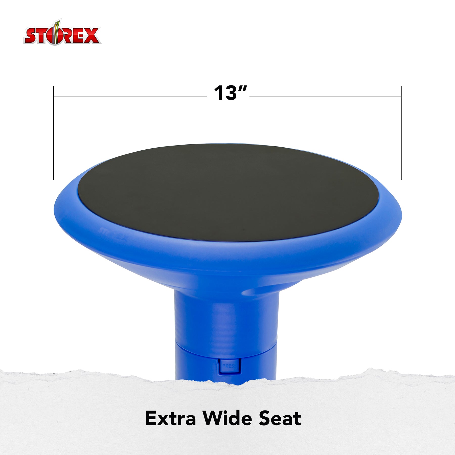 Wiggle stool, 12 to 24-inch, Blue