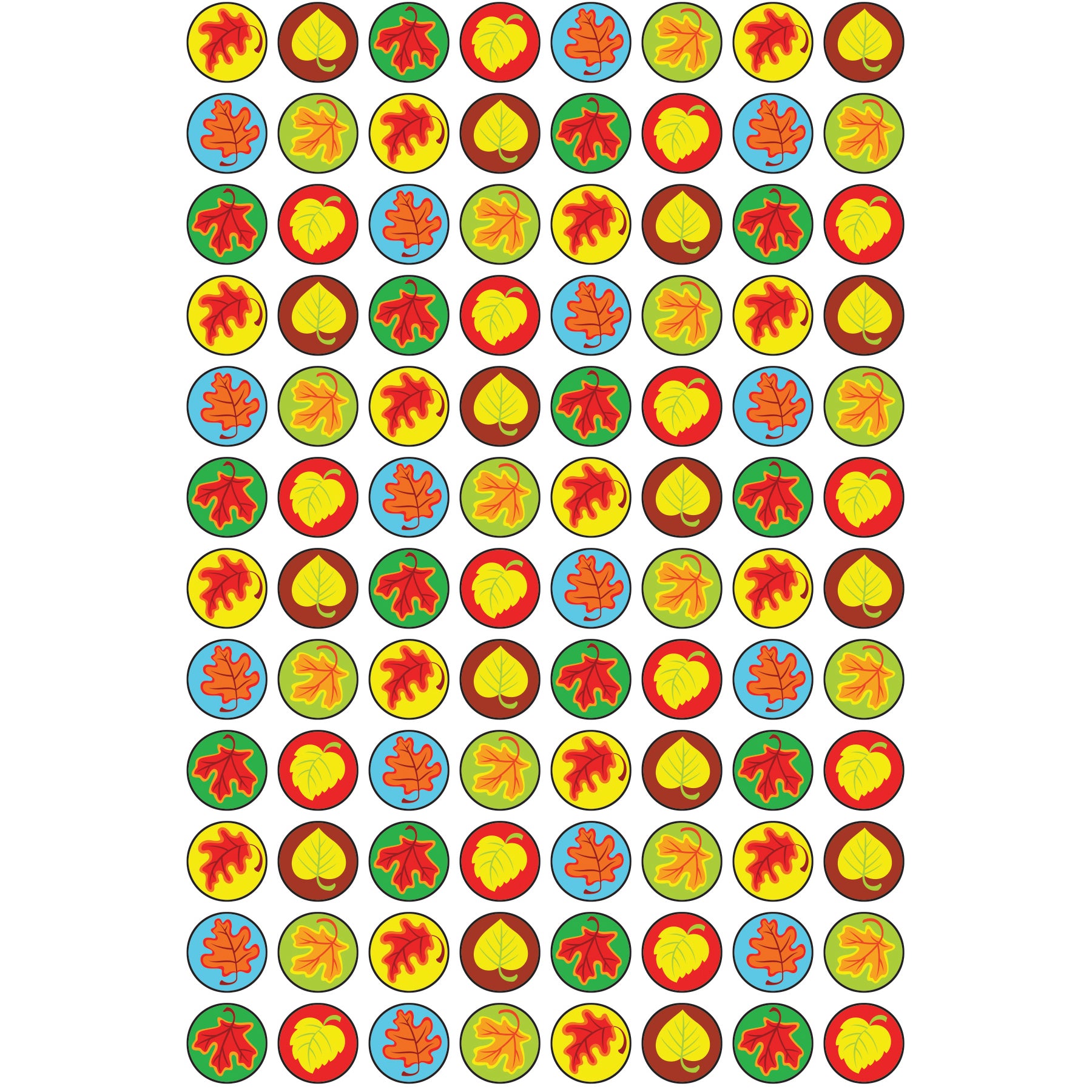 Fall Leaves superSpots® Stickers, 800 ct