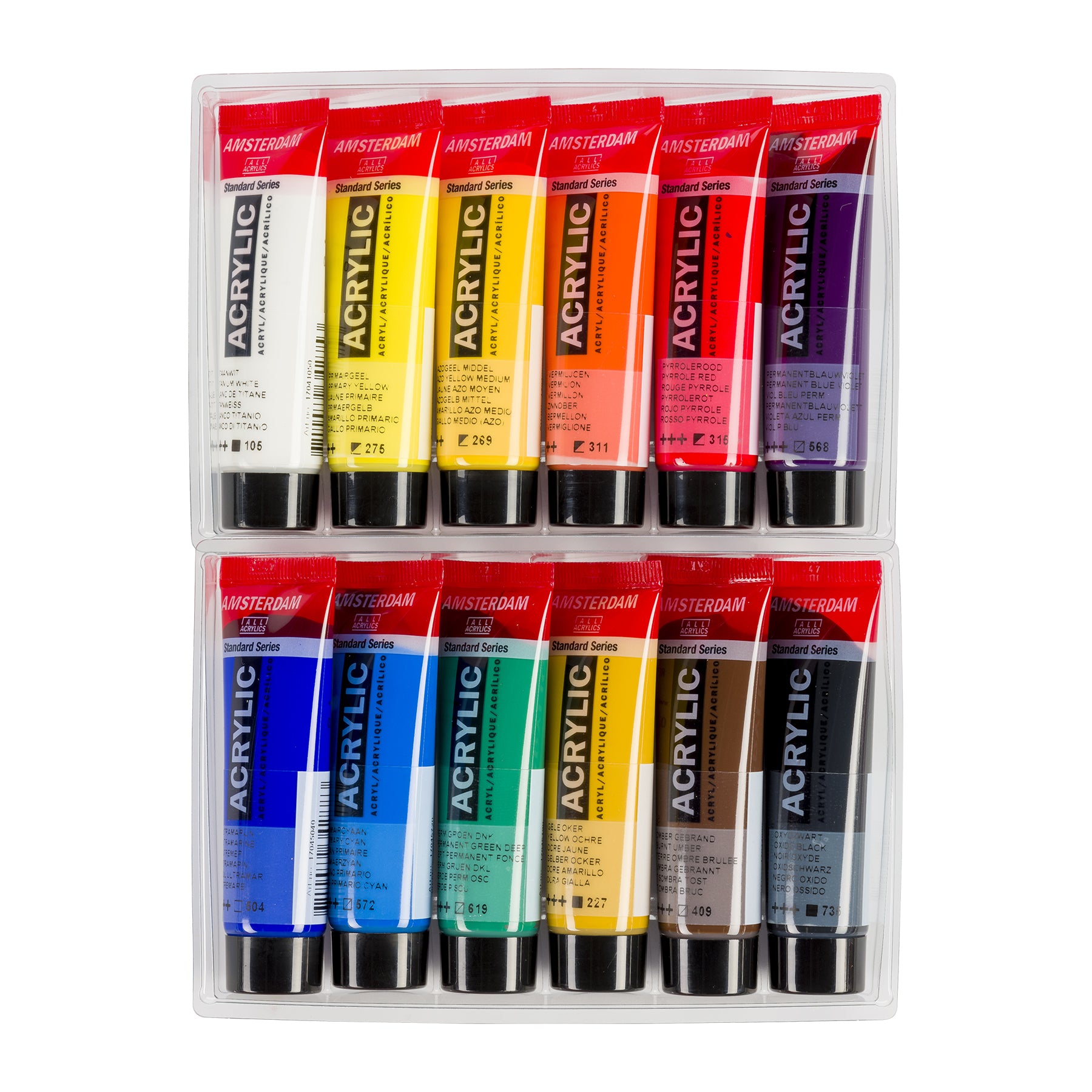 Standard Acrylic General Set, 12 x 20mL
