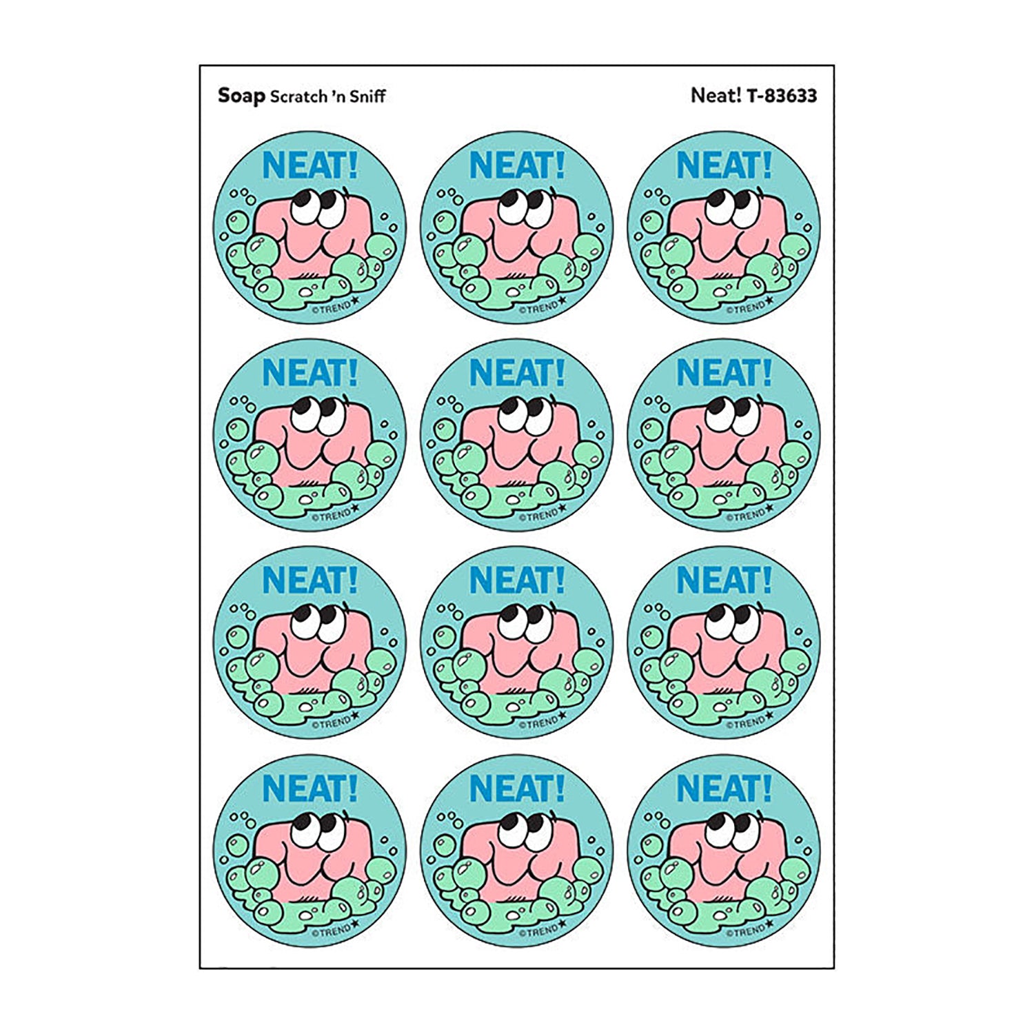 Neat!/Soap Scent Retro Scratch 'n Sniff Stinky Stickers®, 24 ct.
