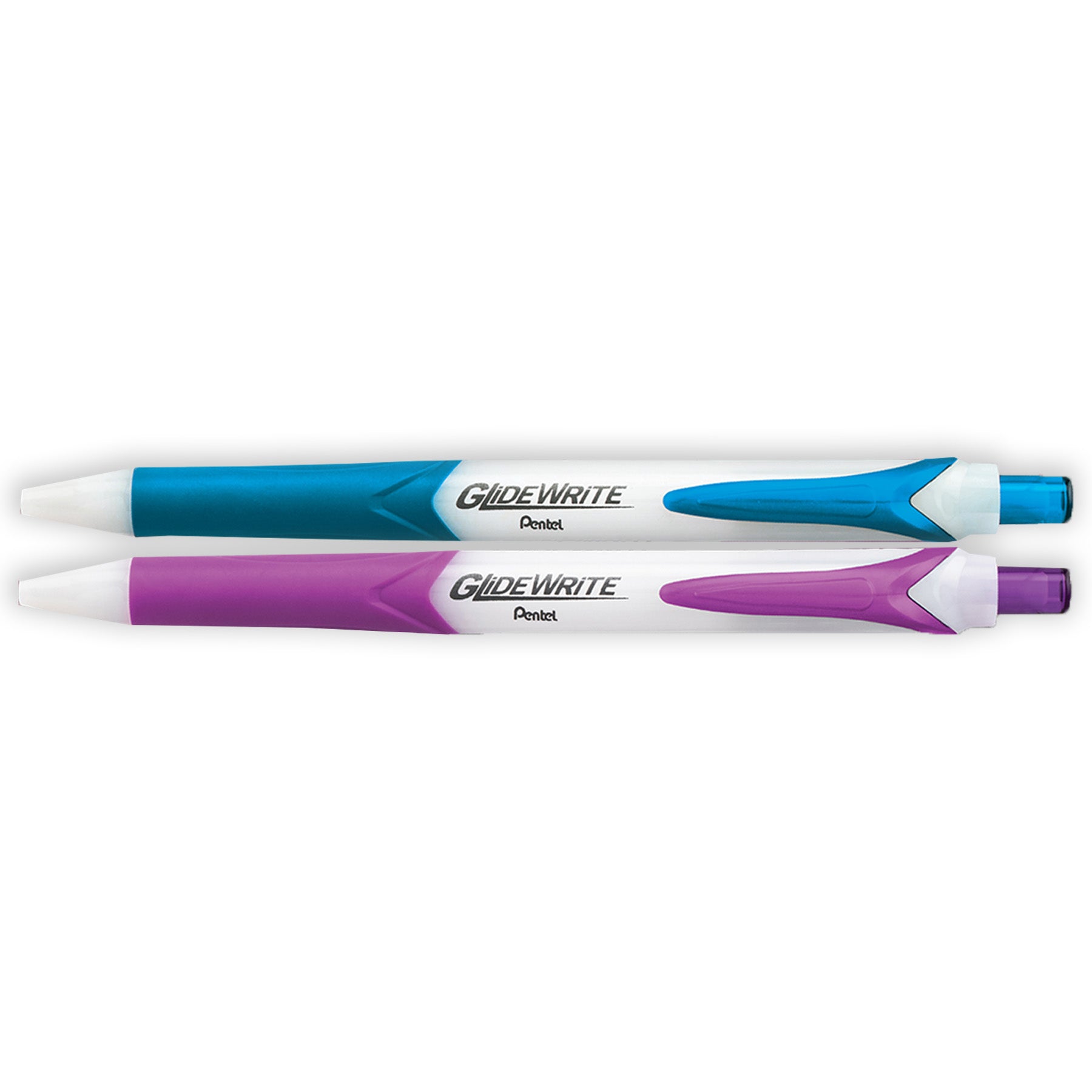 GlideWrite Ballpoint Pen with TechniFlo Ink, (1.0mm) Medium Line, Assorted Ink, 14-Pack