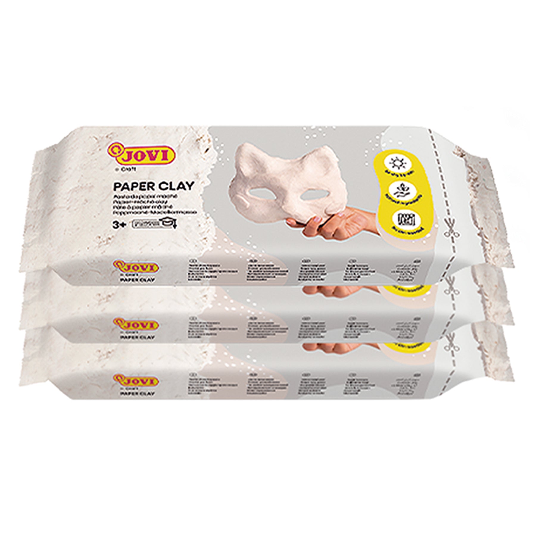 Paper Clay School Pack, 3 Bars 1.5lb & 20 Spatulas