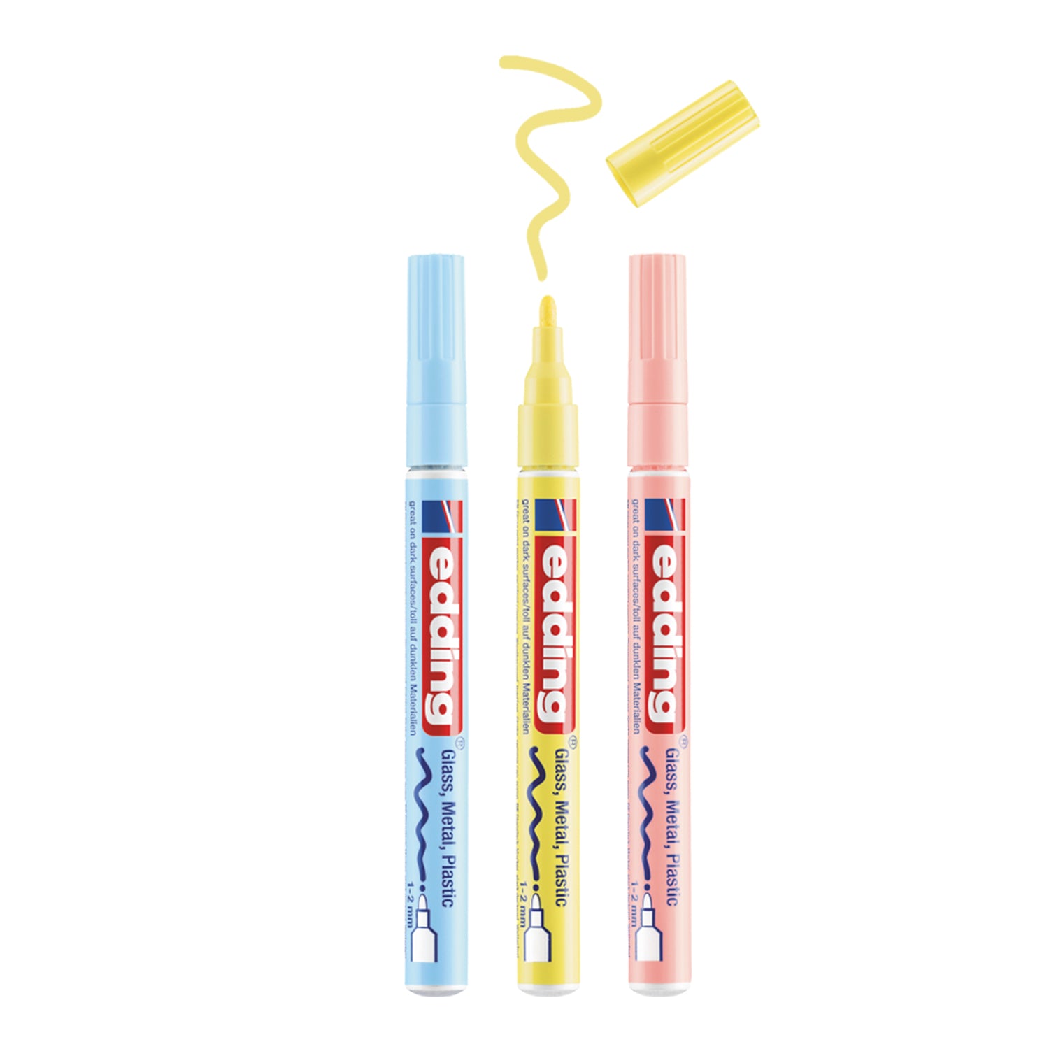 edding 751 Gloss Paint Marker - Set of 3 - Pastel