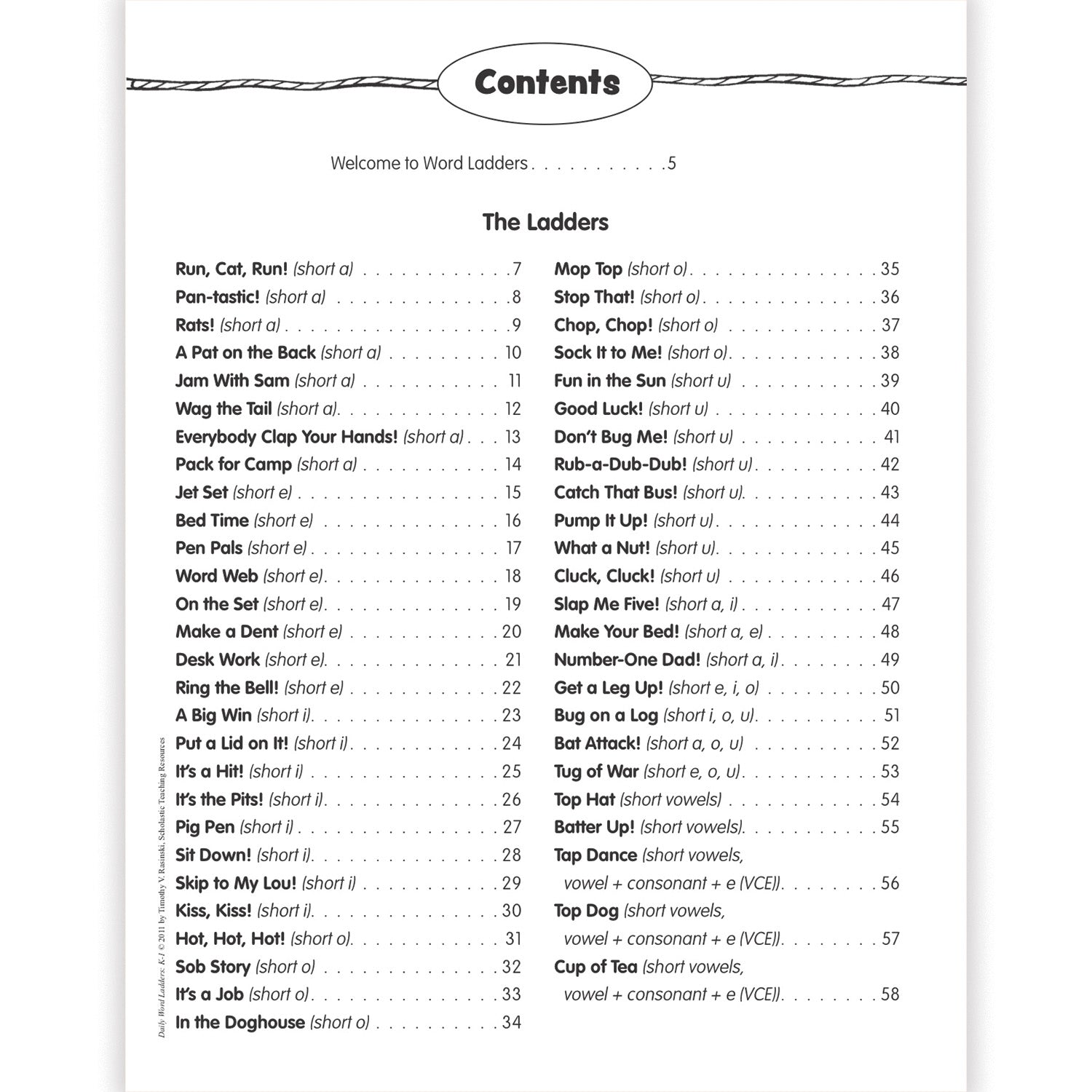 Daily Word Ladders, Grades K-1, 8-3/8" Width, 10-7/8" Length
