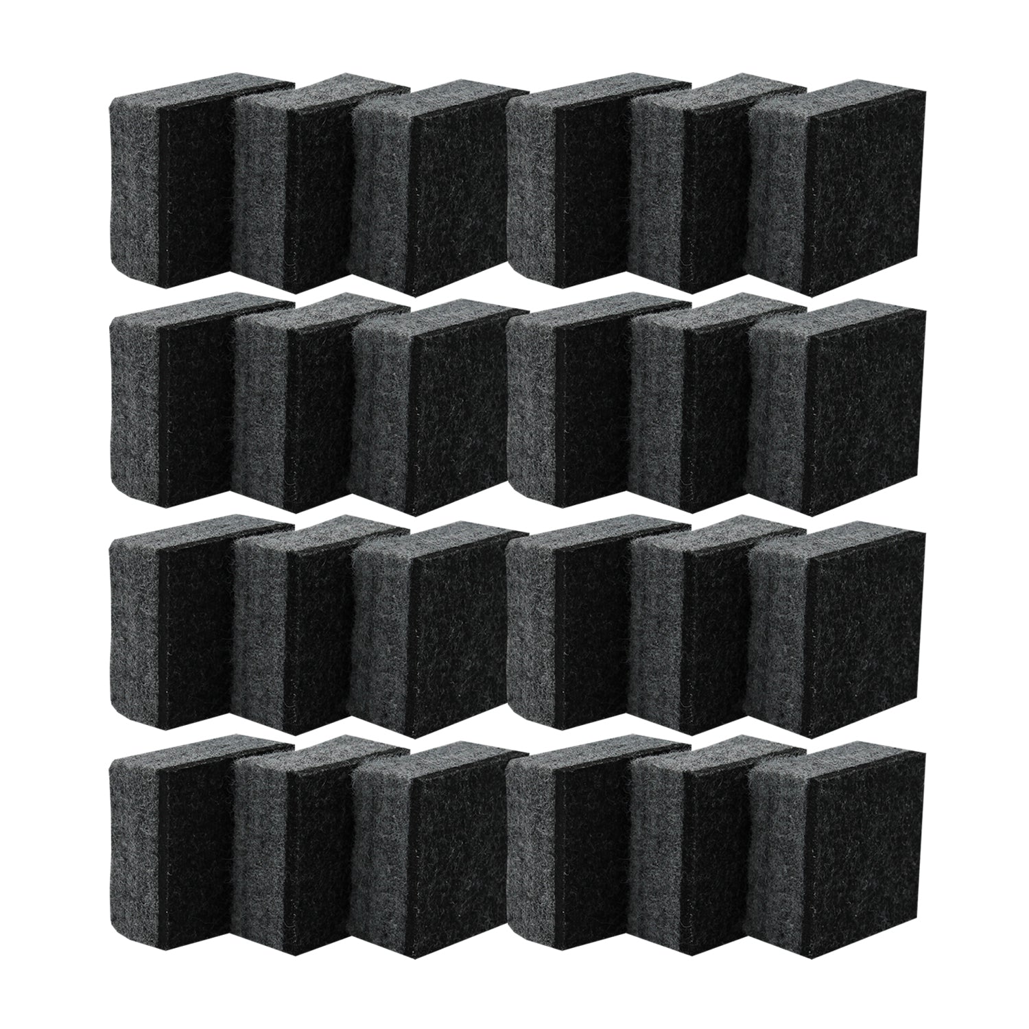 Felt Student Dry Erase/Chalkboard Erasers, Pack of 24
