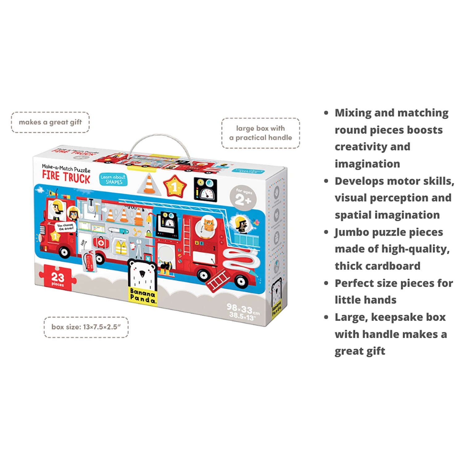 Make-a-Match Puzzle, Fire Truck