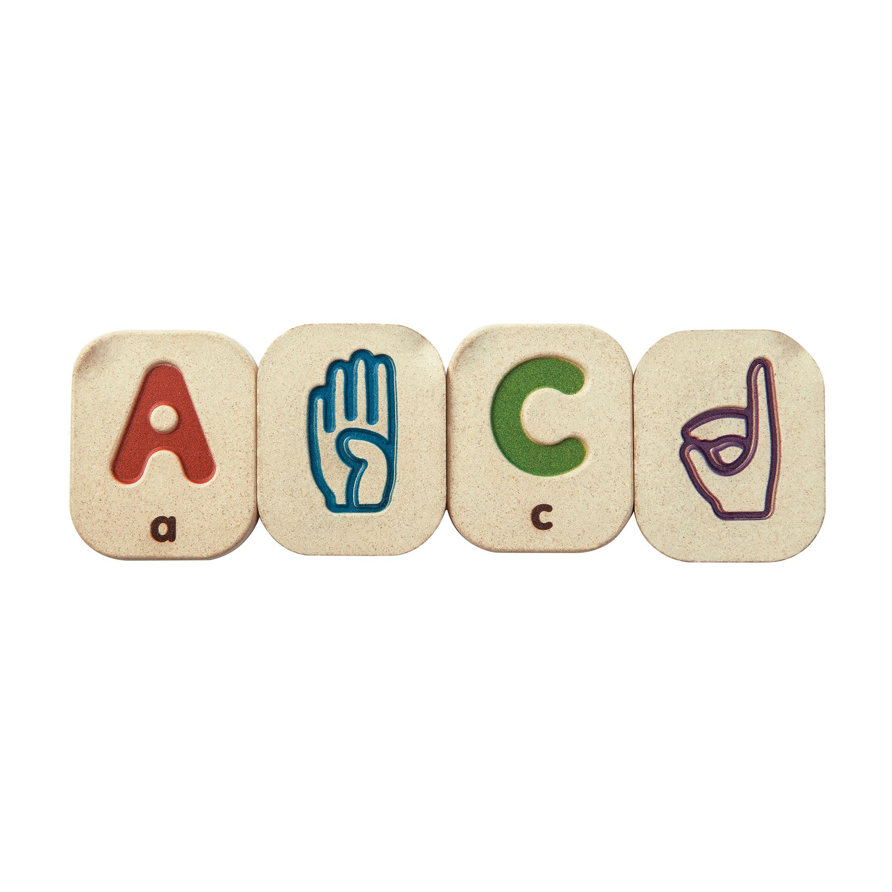 Wooden Hand Sign Alphabet A-Z Tiles