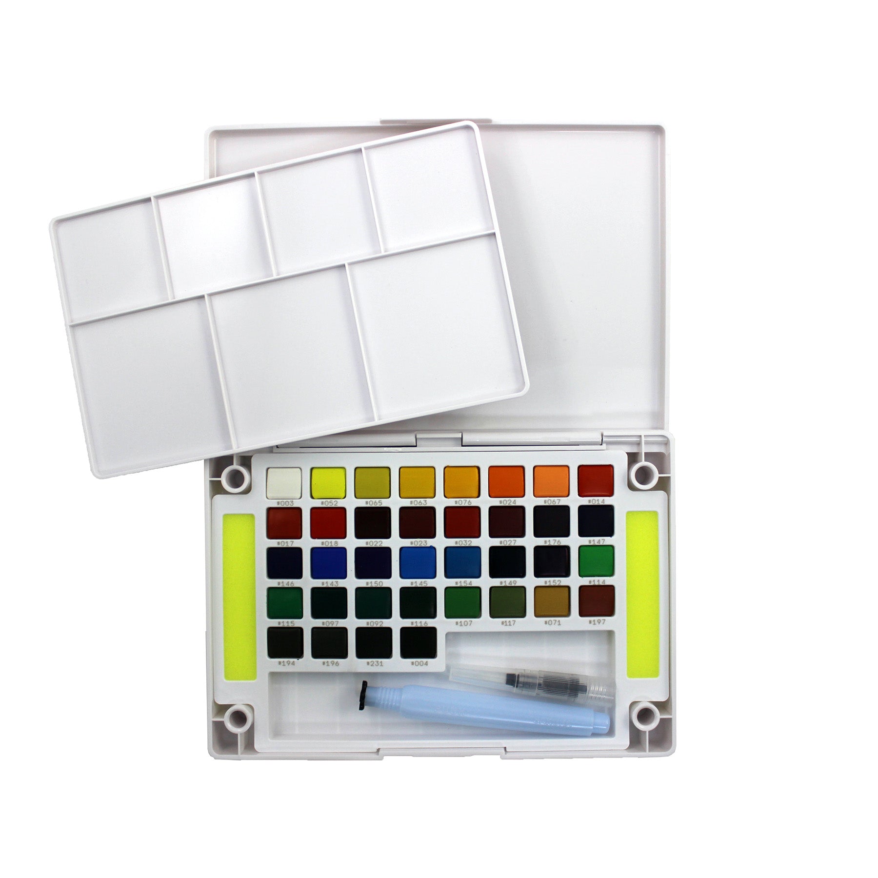 Koi Water Colors Field Sketch Box with Brush, 36 Colors