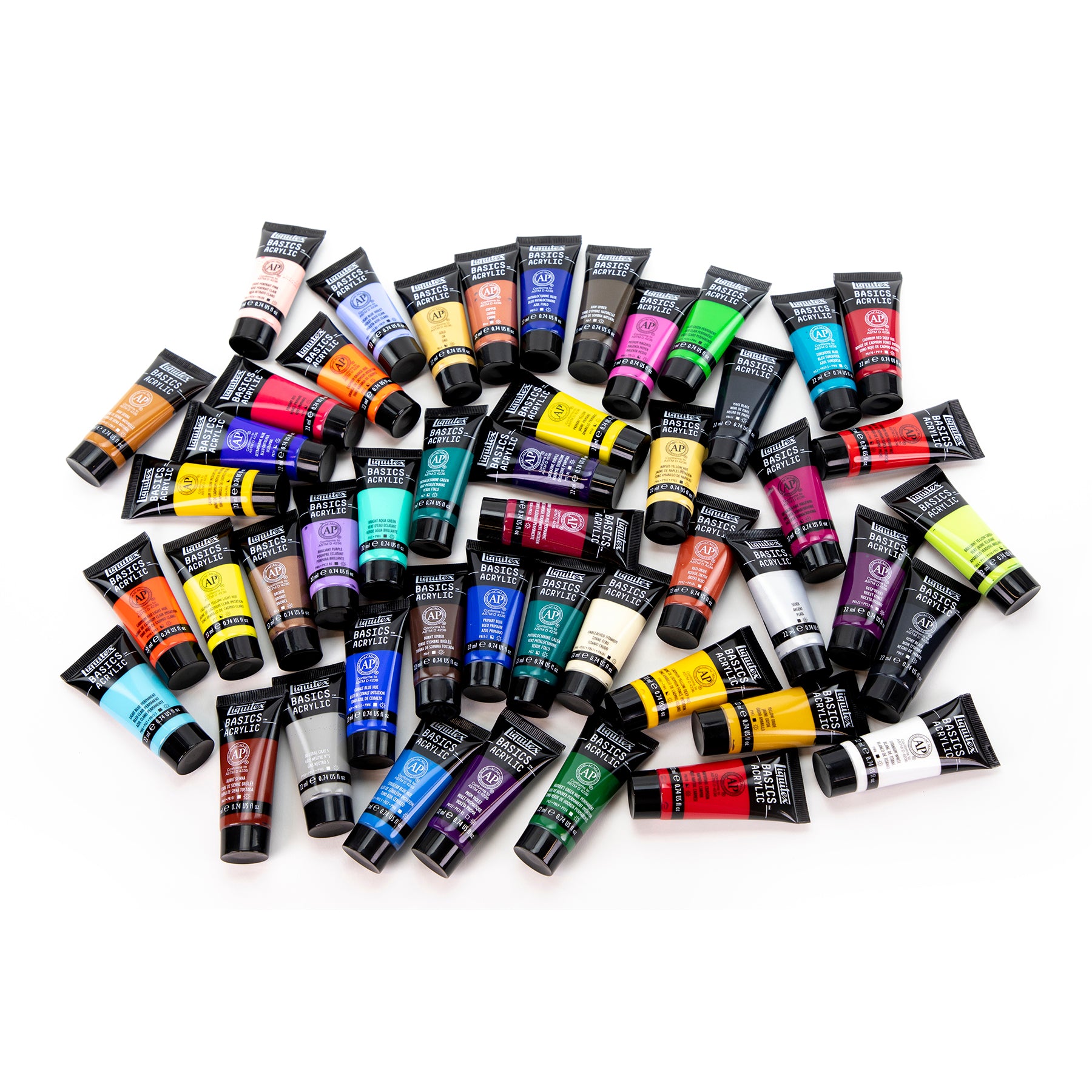 LQ BASICS Acrylic Color 48 x 22ml Tube Set