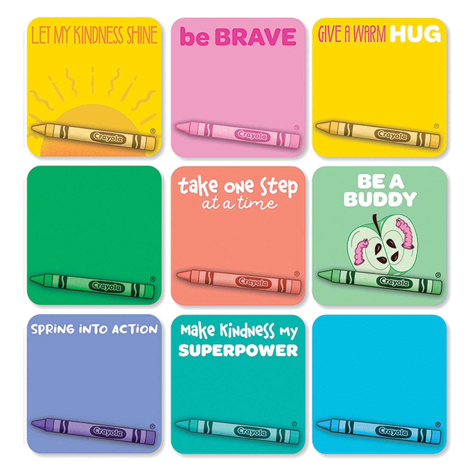 Crayola® Colors of Kindness Today I Will Mini Bulletin Board Set, Pack of 29
