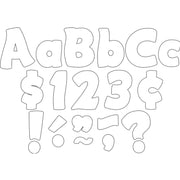 White Funtastic 4" Letters Combo Pack