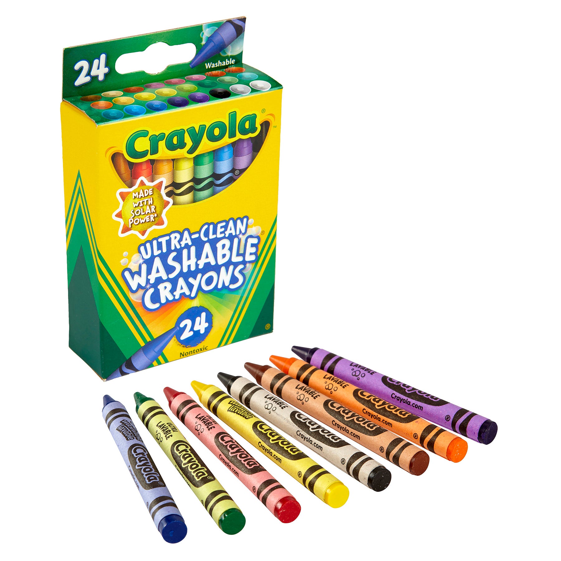 Ultra-Clean Washable Crayons, 24 Count