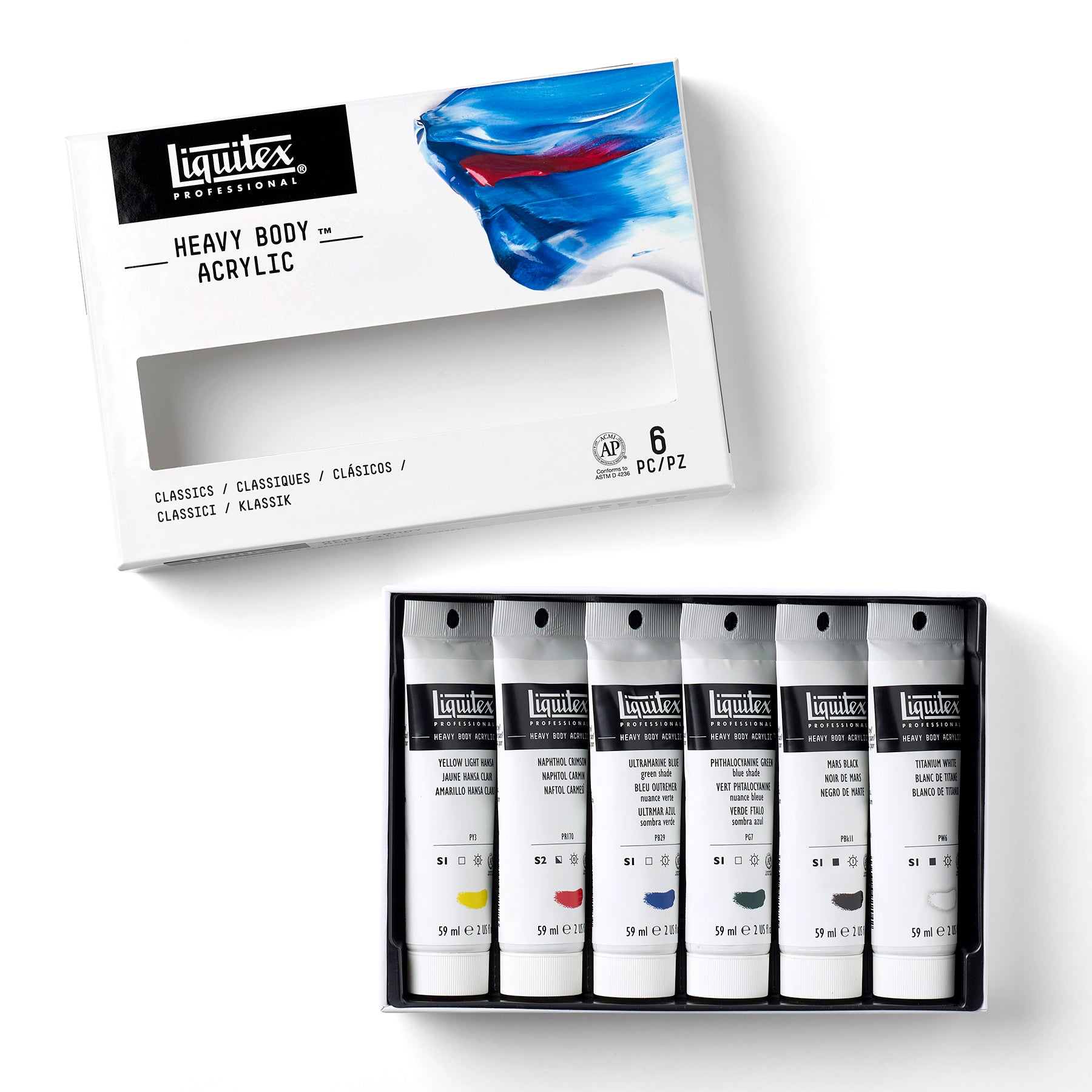 Heavy Body Color - Classic 6 x 59ml Set