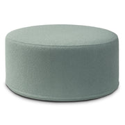 Jaxx Candler Round Couch Ottoman – Oversized Giant Coffee Table Ottoman - Versatile Firm Foam Construction - Kid Safe with Removable Cover, 36”, Luxe Boucle, Boucle Green